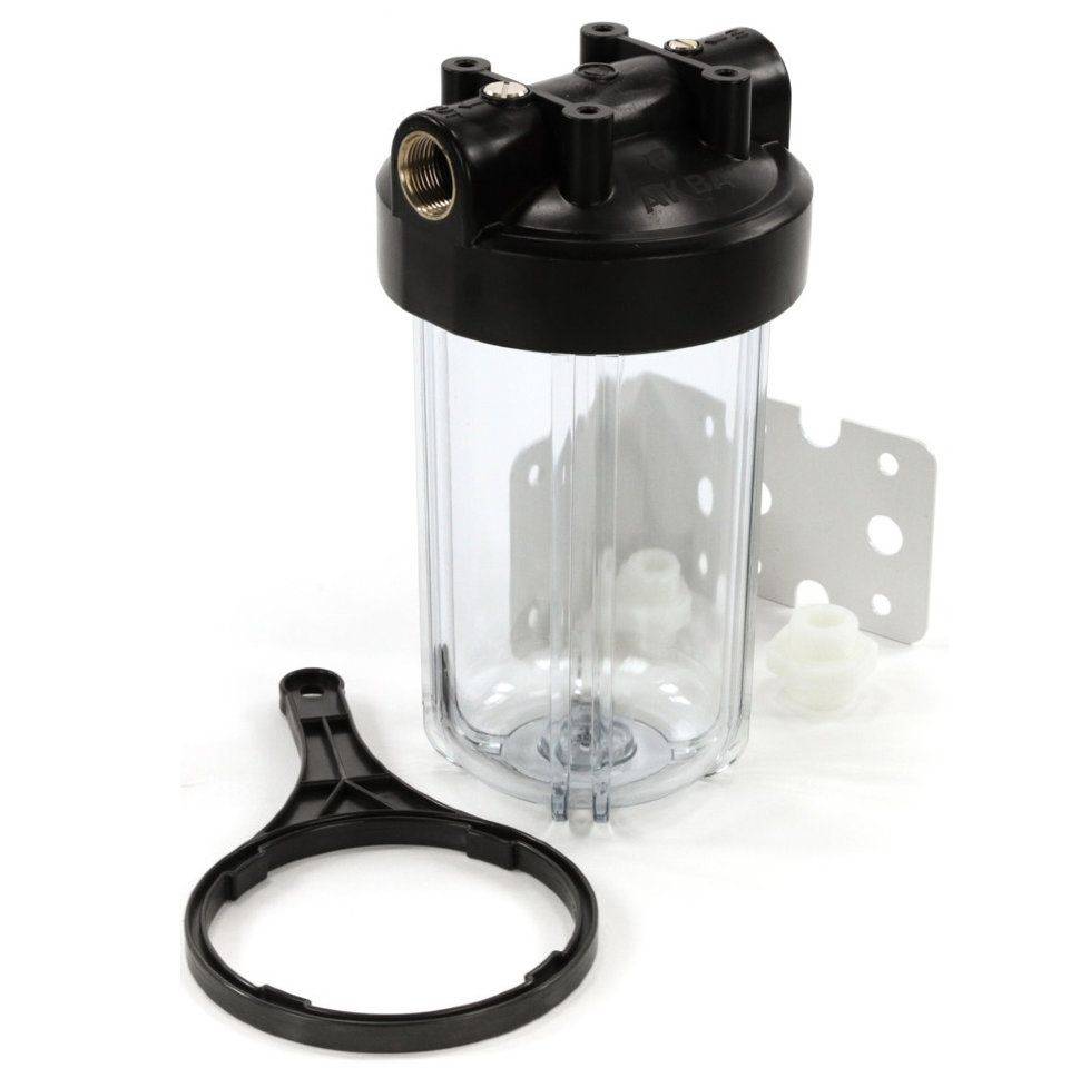 Фильтр для механической очистки воды BB10" прозрачный с картриджем Foca