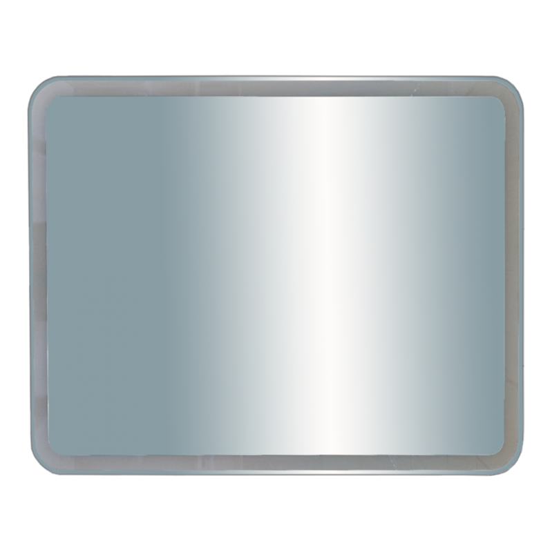 Misty 3 Неон - Зеркало LED 1000х800 сенсор на корпусе (с круглыми углами)