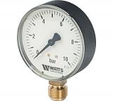 Watts  F+R200(MDR) 80/10x1/2" Манометр радиальный 80мм, 0-10 бар