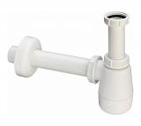 Сифон для биде (пластик), для смесителя с донным клапаном, 1 1/4 x 32, белый
