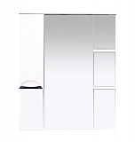 Misty Жасмин - 85 Зеркало - шкаф лев. (свет) белая эмаль П-Жас02085-011СвЛ