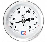 РОСМА  БТ-31.211(0-120С)G1/2.46.2,5 ТЕРМОМЕТР биметалл. 63 мм, ТИП - БТ-31 корпус - хромированная сталь, шток осевой 46х6мм  - нерж.сталь, 0-120C, c гильзой (латунь) G1/2, кл. 2,5