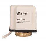 STOUT  Электротермический компактный сервопривод, нормально закрытый, 24 В