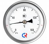 РОСМА  БТ-41.211(0-120С)G1/2.46.1,5 ТЕРМОМЕТР биметалл. 80 мм, ТИП - БТ-41 корпус - хромированная сталь, шток осевой 46х6мм  - нерж.сталь, 0-120C, c гильзой (латунь) G1/2, кл. 1,5