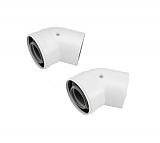 Vaillant  Отвод 45 (2 шт.) 80/125 мм РР