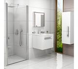 CSD1-80 блестящий+стекло Transparent, CHROME душевая дверь одноэлементная