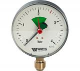 Watts  F+R201(MHR) 100/4x1/2" Манометр радиальный 100мм, 0-4 бар
