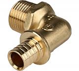 STOUT  Угольник-переходник с наружной резьбой 16xR 1/2" для труб из сшитого полиэтилена аксиальный