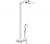 Душевая стойка Hansgrohe Raindance Select Showerpipe E300 2jet (хром/белый)