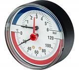 Watts  FR 818(TMAX) 6x1/2" Термоманометр аксиальный, 0-6 бар