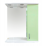 Misty Астра 60 зеркало-шкаф R свет салатовый Э-Аст04060-07СвП