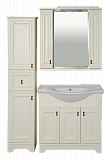 Misty Лувр  - 85 Зеркало с 2-мя шкафчиками, слоновая кость П-Лвр03085-10142Ш