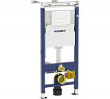 458.125.11.1 Geberit Duofix монтажный комплект Платтенбау (UP100) Delta 51 для подвесного унитаза (рама, клавиша, крепеж), белый