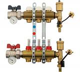 TIEMME  1х3/4 ЕК Коллектор в сборе с расходомерами на 3 выхода