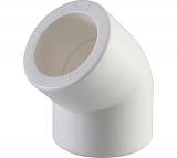 Политэк  d=25 Угольник 45* для полипропиленовых труб под сварку (цвет белый)