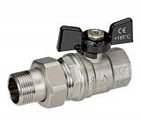 BUGATTI  Oregon Кран шаровой с полусгоном (ручка-бабочка) внут-наруж резьба 1/2"