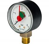 STOUT  Манометр радиальный с указателем предела. Корпус Dn 50 мм 1/4"