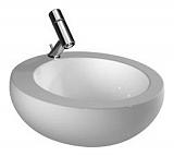 ALESSI Раковина 52х52см с 1отв белая с переливом CLOU