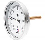 РОСМА  БТ-51.211(0-120С)G1/2.46.1,5 ТЕРМОМЕТР биметалл. 100 мм, ТИП - БТ-51 корпус -  хромированная сталь, шток осевой 46х6мм  - нерж.сталь, 0-120C, c гильзой (латунь) G1/2, кл.1,5