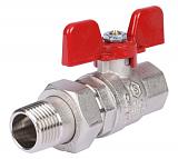 STOUT  Кран шаровой полнопроходной с "американкой", ВР/НР, ручка бабочка 1/2 (EPDM)