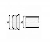 Sinikon  Резиновая редукция D50/32 бел.