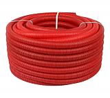 STOUT  Труба гофрированная ПНД, цвет красный, наружным диаметром 32 мм для труб диаметром 25 мм