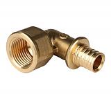 STOUT  Угольник-переходник с внутренней резьбой 16xG 1/2" для труб из сшитого полиэтилена аксиальный