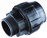 Муфта с наружной резьбой ПНД 110-4" Политэк