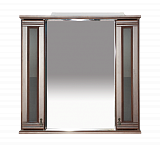 Misty Дублин - 80 Зеркало с 2-мя шкафчиками, орех П-Дбл03080-80252Ш