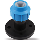 Фланец компрессионный ПНД 90 х 3" Политэк