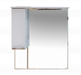 Misty Кари - 90 Зеркало - шкаф лев. белая пленка Э-Кар03090-013Л