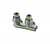 Meibes   Узел нижн. подключения D1/50, прямой, 1/2x3/4"