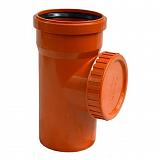 Ревизия с крышкой наружной канализации 160 рыжий