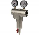 Itap  189 1 1/2 Фильтр сетчатый муфтовый 100 мкр. с 2 манометрами и спускником