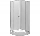 RP5190222003 Silver Душевой уголок полукруглый 90*90 SHG, закаленное прозрачное стекло, серебристый профиль