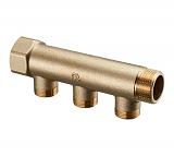 OVENTROP  Коллектор распределительный Oventrop латунный на 3 отвода на присоединение отоп.приборов 3/4"